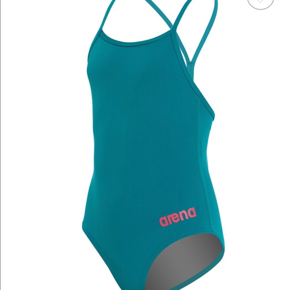 Arena Women's Mast Hi MaxLife Thin Strap Open Racer Back One Piece Swimsuit NWT